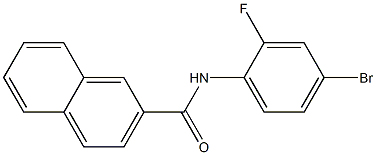 N-(4-bromo-2-fluorophenyl)naphthalene-2-carboxamide Struktur