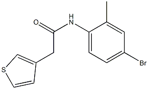 N-(4-bromo-2-methylphenyl)-2-(thiophen-3-yl)acetamide Struktur