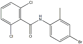 N-(4-bromo-2-methylphenyl)-2,6-dichlorobenzamide Struktur