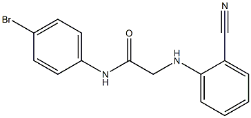 N-(4-bromophenyl)-2-[(2-cyanophenyl)amino]acetamide Struktur