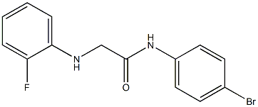 N-(4-bromophenyl)-2-[(2-fluorophenyl)amino]acetamide Struktur