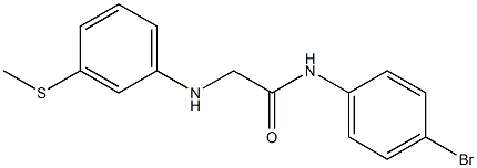 N-(4-bromophenyl)-2-{[3-(methylsulfanyl)phenyl]amino}acetamide Struktur