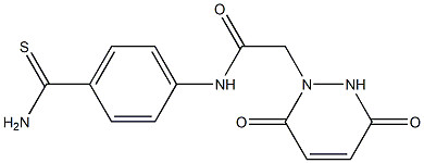 N-(4-carbamothioylphenyl)-2-(3,6-dioxo-1,2,3,6-tetrahydropyridazin-1-yl)acetamide Struktur