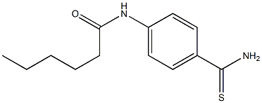 N-(4-carbamothioylphenyl)hexanamide Struktur