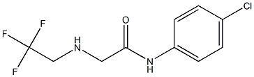 N-(4-chlorophenyl)-2-[(2,2,2-trifluoroethyl)amino]acetamide Struktur