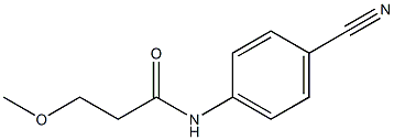 N-(4-cyanophenyl)-3-methoxypropanamide Struktur