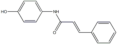 N-(4-hydroxyphenyl)-3-phenylprop-2-enamide Struktur