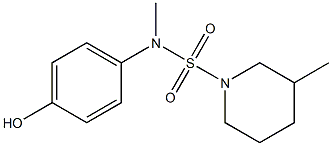 N-(4-hydroxyphenyl)-N,3-dimethylpiperidine-1-sulfonamide Struktur