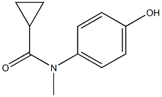 N-(4-hydroxyphenyl)-N-methylcyclopropanecarboxamide Struktur