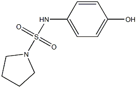 N-(4-hydroxyphenyl)pyrrolidine-1-sulfonamide Struktur