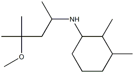 N-(4-methoxy-4-methylpentan-2-yl)-2,3-dimethylcyclohexan-1-amine Struktur