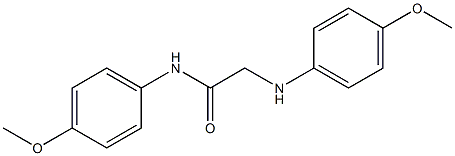 N-(4-methoxyphenyl)-2-[(4-methoxyphenyl)amino]acetamide Struktur