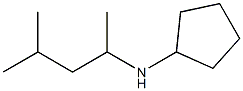 N-(4-methylpentan-2-yl)cyclopentanamine Struktur