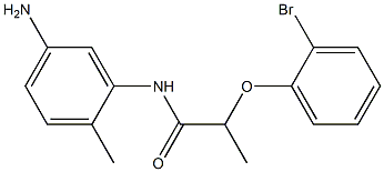 N-(5-amino-2-methylphenyl)-2-(2-bromophenoxy)propanamide Struktur