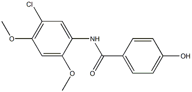 N-(5-chloro-2,4-dimethoxyphenyl)-4-hydroxybenzamide Struktur