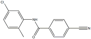 N-(5-chloro-2-methylphenyl)-4-cyanobenzamide Struktur