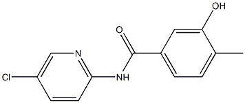 N-(5-chloropyridin-2-yl)-3-hydroxy-4-methylbenzamide Struktur