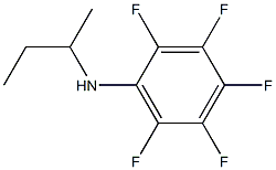 N-(butan-2-yl)-2,3,4,5,6-pentafluoroaniline Struktur