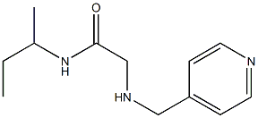 N-(butan-2-yl)-2-[(pyridin-4-ylmethyl)amino]acetamide Struktur