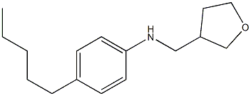 N-(oxolan-3-ylmethyl)-4-pentylaniline Struktur