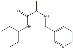 N-(pentan-3-yl)-2-[(pyridin-3-ylmethyl)amino]propanamide Struktur