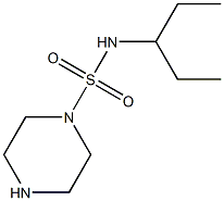 N-(pentan-3-yl)piperazine-1-sulfonamide Struktur