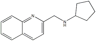 N-(quinolin-2-ylmethyl)cyclopentanamine Struktur