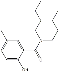 N,N-dibutyl-2-hydroxy-5-methylbenzamide Struktur