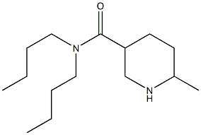 N,N-dibutyl-6-methylpiperidine-3-carboxamide Struktur