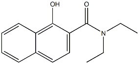 N,N-diethyl-1-hydroxynaphthalene-2-carboxamide Struktur