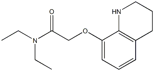 N,N-diethyl-2-(1,2,3,4-tetrahydroquinolin-8-yloxy)acetamide Struktur