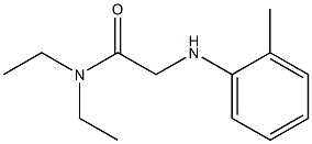 N,N-diethyl-2-[(2-methylphenyl)amino]acetamide Struktur