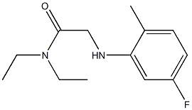 N,N-diethyl-2-[(5-fluoro-2-methylphenyl)amino]acetamide Struktur