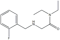 N,N-diethyl-2-{[(2-fluorophenyl)methyl]amino}acetamide Struktur