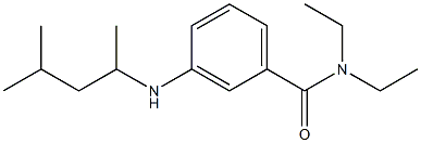 N,N-diethyl-3-[(4-methylpentan-2-yl)amino]benzamide Struktur