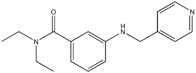 N,N-diethyl-3-[(pyridin-4-ylmethyl)amino]benzamide Struktur