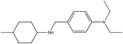 N,N-diethyl-4-{[(4-methylcyclohexyl)amino]methyl}aniline Struktur