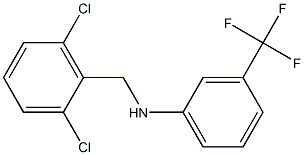 N-[(2,6-dichlorophenyl)methyl]-3-(trifluoromethyl)aniline Struktur