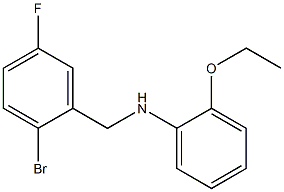 N-[(2-bromo-5-fluorophenyl)methyl]-2-ethoxyaniline Struktur