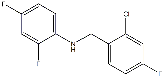 N-[(2-chloro-4-fluorophenyl)methyl]-2,4-difluoroaniline Struktur