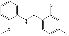 N-[(2-chloro-4-fluorophenyl)methyl]-2-methoxyaniline Struktur