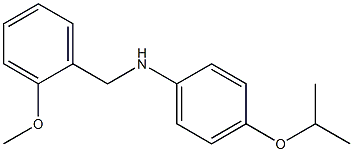 N-[(2-methoxyphenyl)methyl]-4-(propan-2-yloxy)aniline Struktur