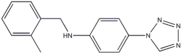 N-[(2-methylphenyl)methyl]-4-(1H-1,2,3,4-tetrazol-1-yl)aniline Struktur