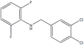 N-[(3,4-dichlorophenyl)methyl]-2,6-difluoroaniline Struktur