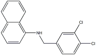 N-[(3,4-dichlorophenyl)methyl]naphthalen-1-amine Struktur