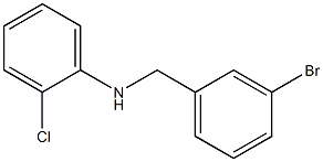 N-[(3-bromophenyl)methyl]-2-chloroaniline Struktur