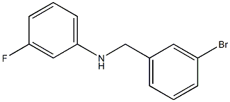 N-[(3-bromophenyl)methyl]-3-fluoroaniline Struktur