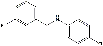 N-[(3-bromophenyl)methyl]-4-chloroaniline Struktur