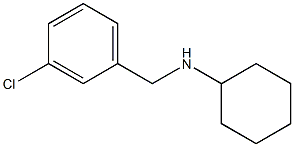 N-[(3-chlorophenyl)methyl]cyclohexanamine Struktur