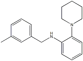 N-[(3-methylphenyl)methyl]-2-(piperidin-1-yl)aniline Struktur